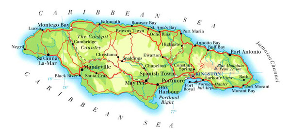 Jamaica Map